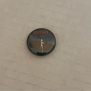 Rush Starman Vintage Pinback Badge Button Rush Rock Band Memorabilia
